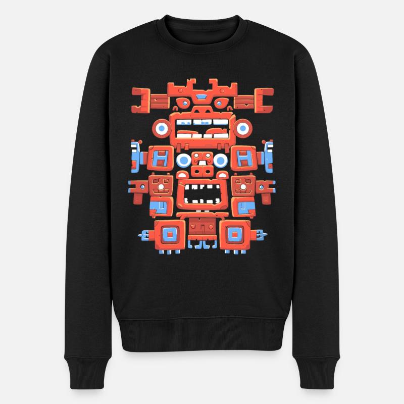 Dieu aztèque mythologie aztèque Chalchiuhtotolin - Pull Premium bio Homme - noir