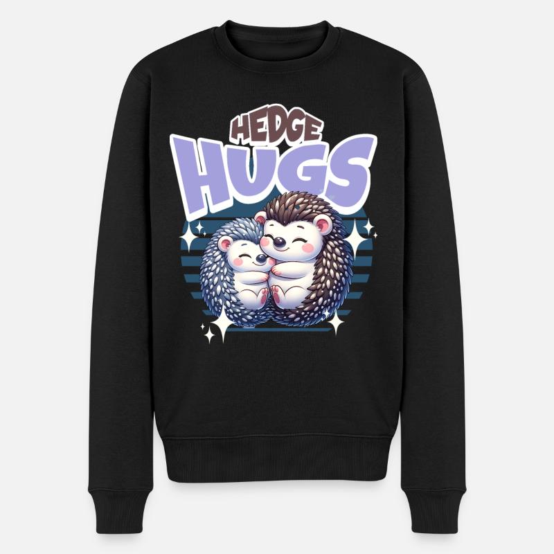 Câlins de hérisson - Pull Premium bio Homme - noir