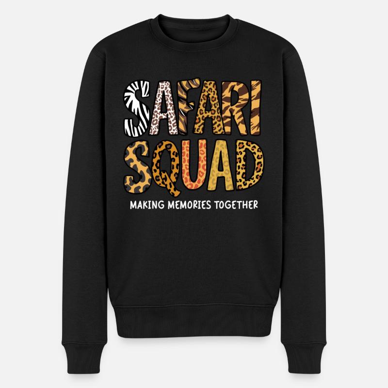 Safari Squad Making Memories Together - Männer Premium Bio Pullover - Schwarz