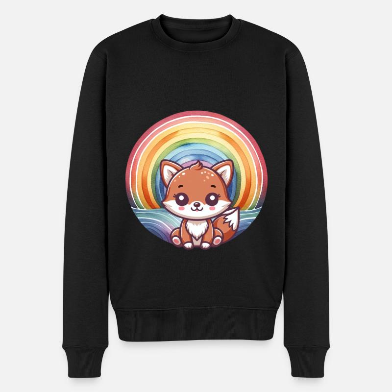 Renard Renards Enfants Enfant - Pull Premium bio Homme - noir