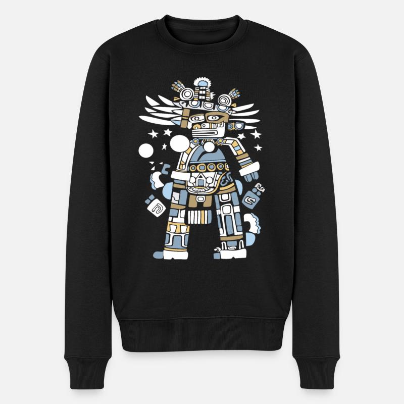 Dieu Maya Mythologie Maya Itzamna - Pull Premium bio Homme - noir