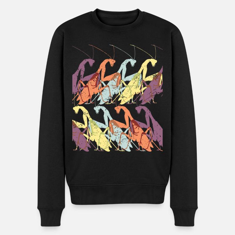 Insecte-mante religieuse - Pull Premium bio Homme - noir