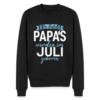 Geburtstag Papa Geschenk Väter Geboren im Juli - Männer Premium Bio Pullover - Schwarz - Vorne - Nico (187cm)