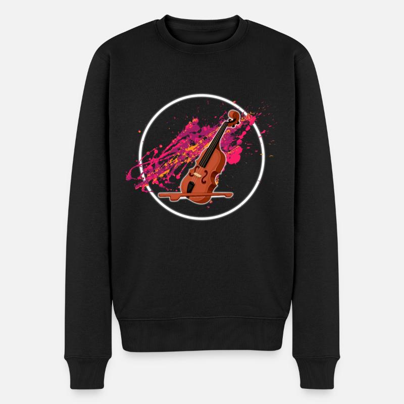 instruments de violon - Pull Premium bio Homme - noir