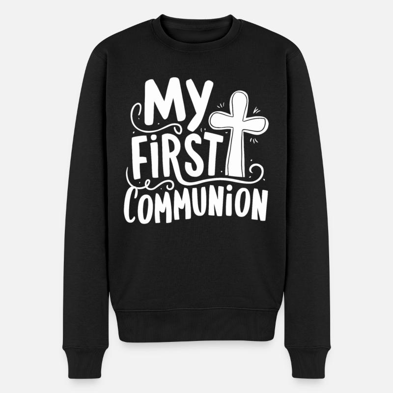 Ma première communion - Pull Premium bio Homme - noir