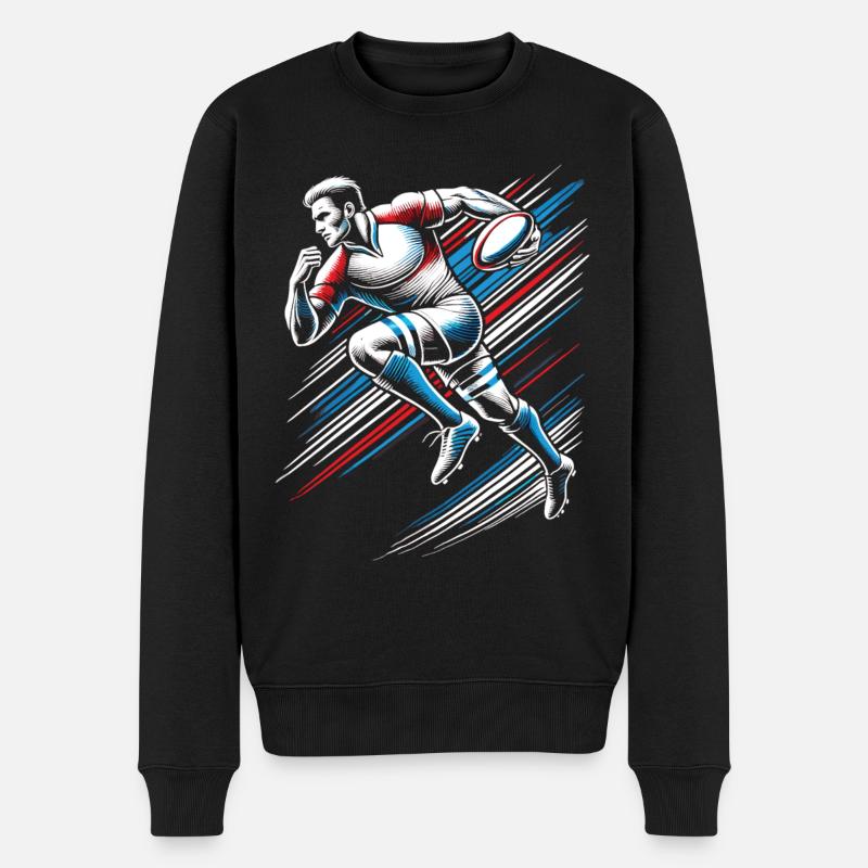 Maillot de fan de rugby - Pull Premium bio Homme - noir
