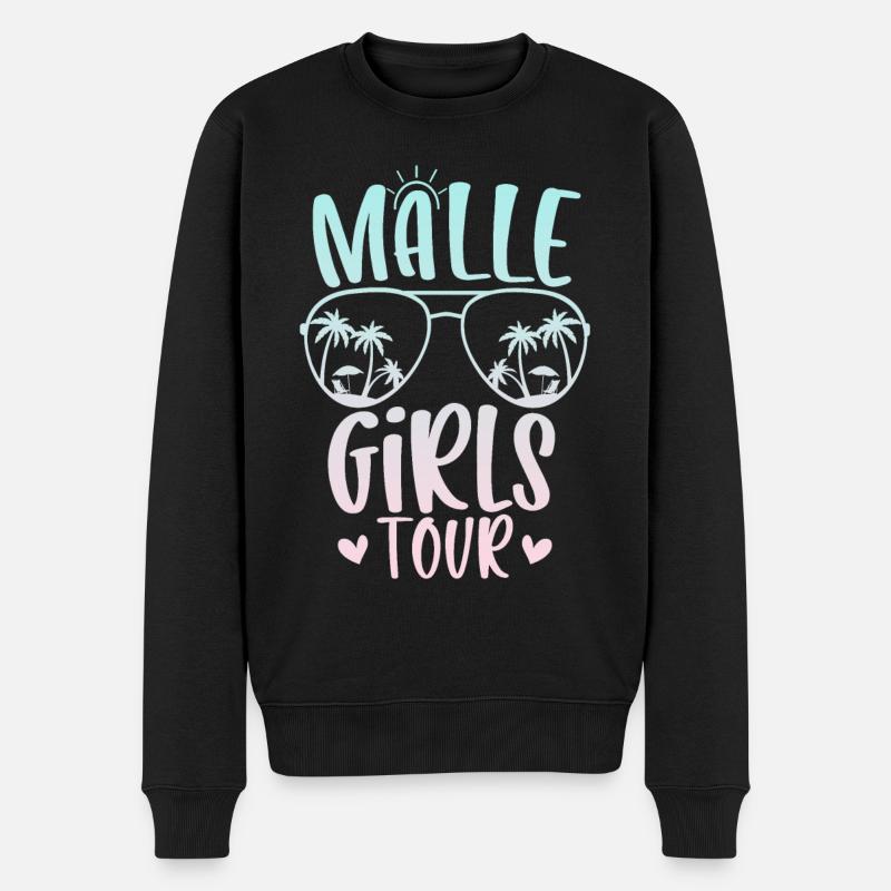 Visite de Malle Girls - Pull Premium bio Homme - noir
