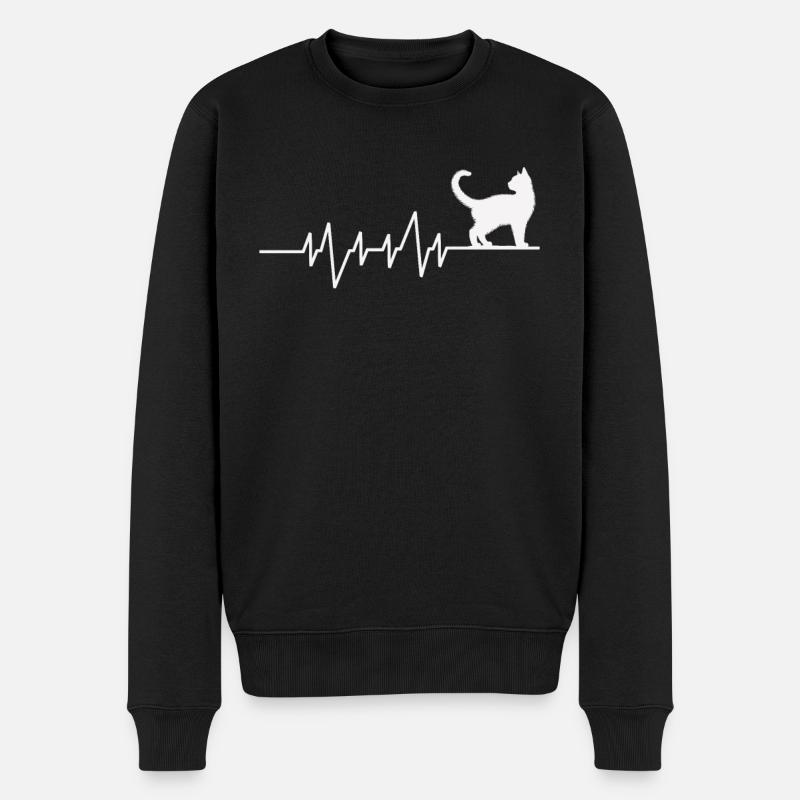 J’adore les chats - Pull Premium bio Homme - noir