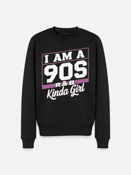 I'm a 90s R&B Kinda Girl - Men's Premium Organic Jumper - black