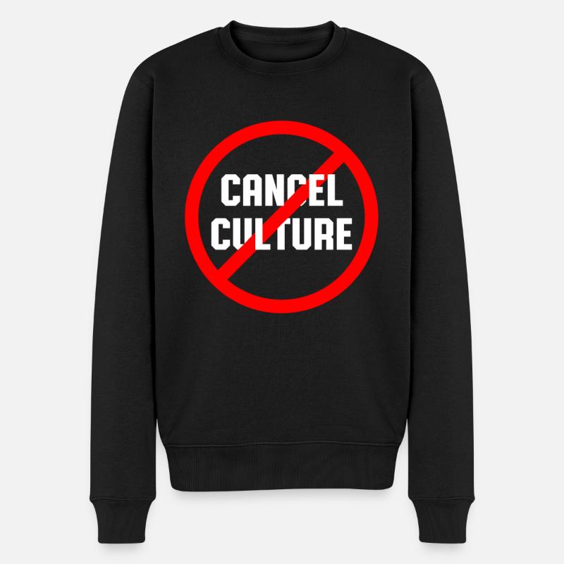 Anti Cancel Culture Nein Zu Wokeness - Männer Premium Bio Pullover - Schwarz