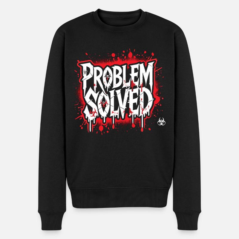 Shocking Solution - Problem Solved - Men's Premium Organic Jumper - black