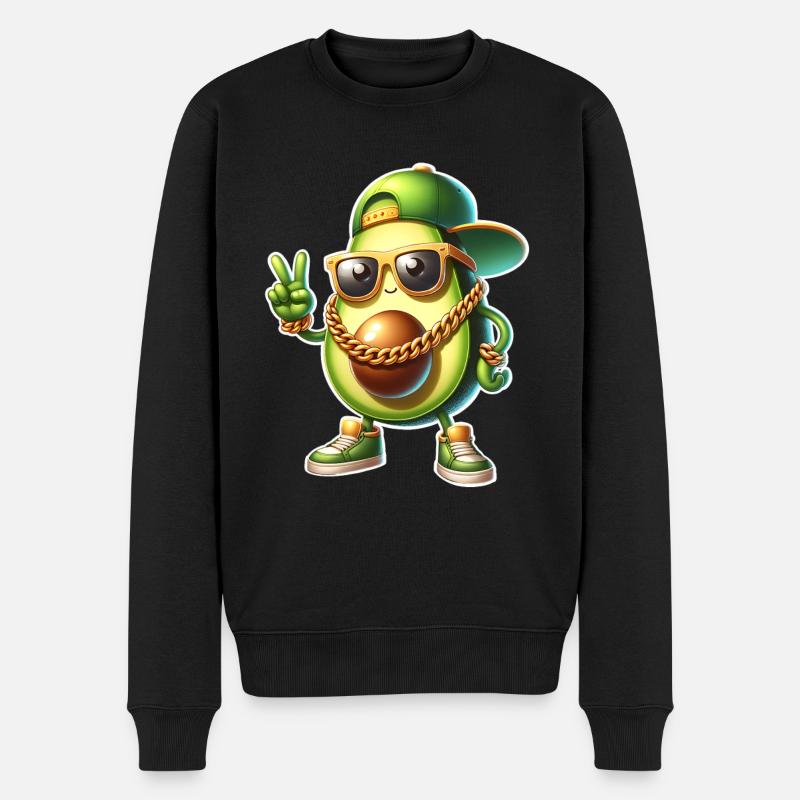 Avocat Cool - Pull Premium bio Homme - noir