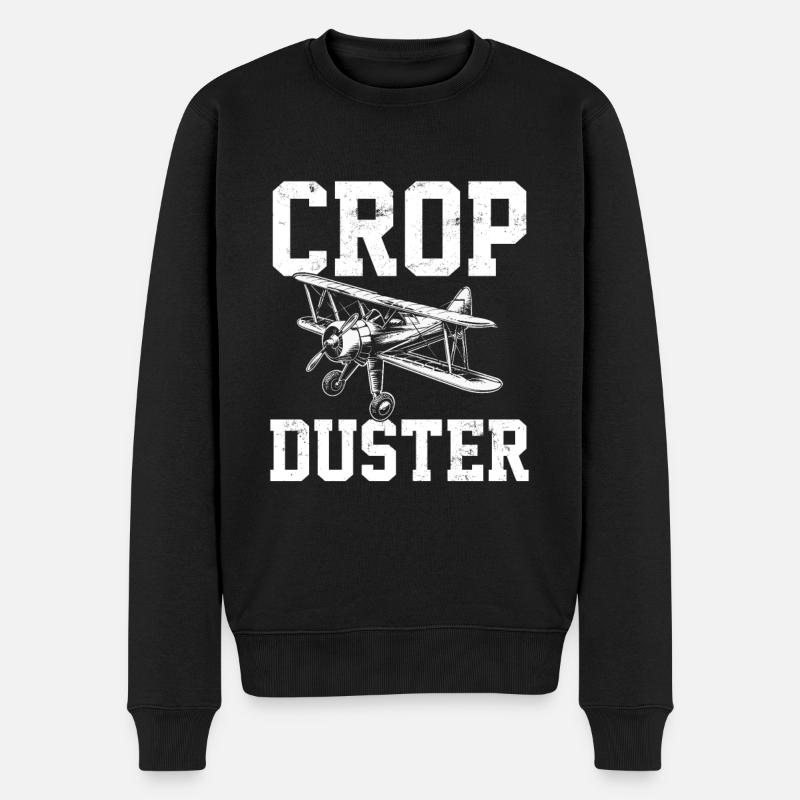 professional crop dusting, cropdusting - Männer Premium Bio Pullover - Schwarz