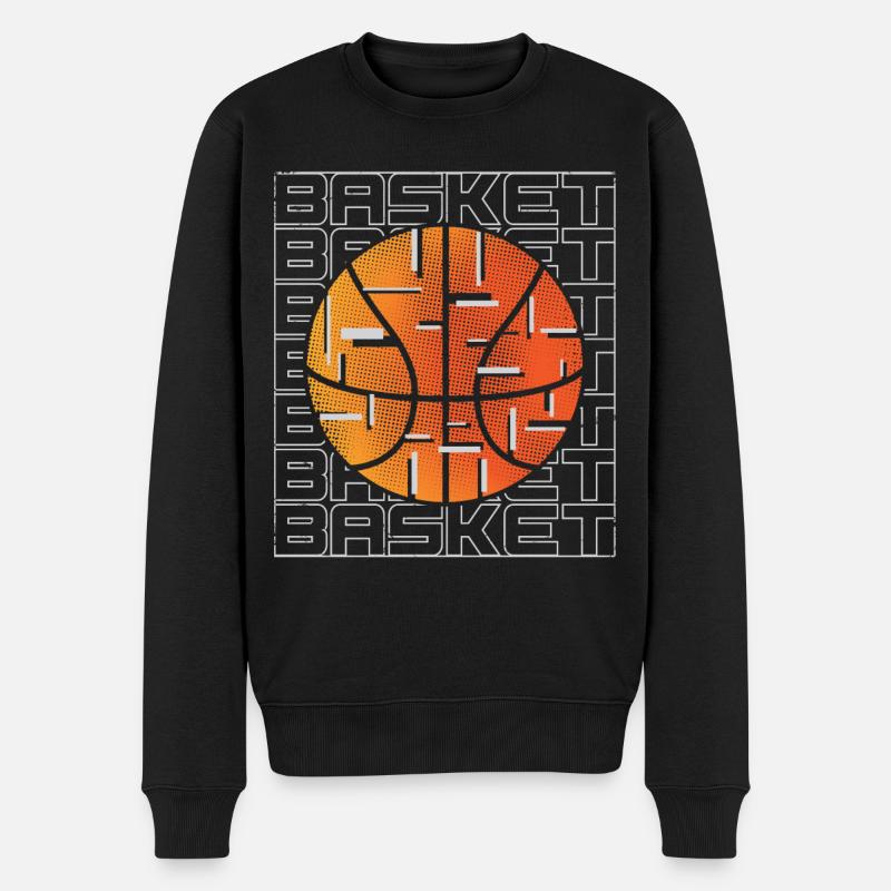 Basket-ball Joueurs de basket-ball - Pull Premium bio Homme - noir