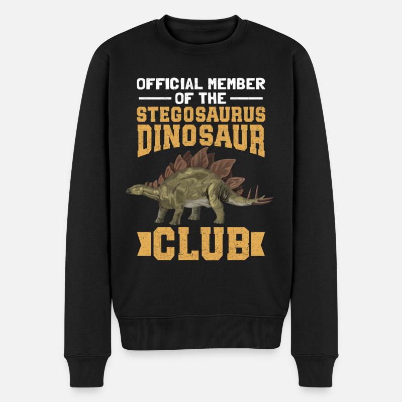 Stegosaurus dinosaure Dino cadeau - Pull Premium bio Homme - noir