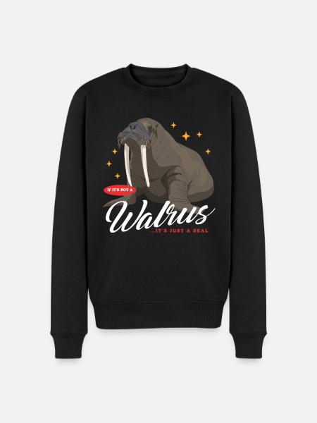 Walrus Walrus Gift - Men's Premium Organic Jumper - black