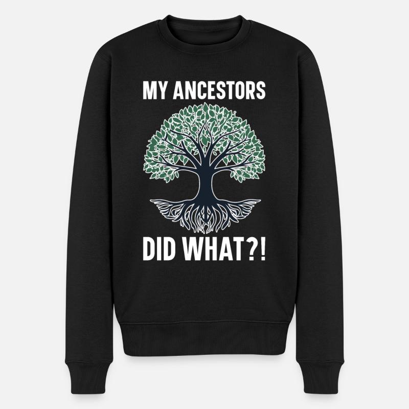 Genealogie Genealogen Ahnenforschung Ahnenforscher - Männer Premium Bio Pullover - Schwarz