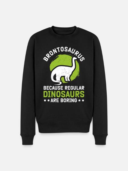 Brontosaurus Dino Dinosaur Gift - Men's Premium Organic Jumper - black