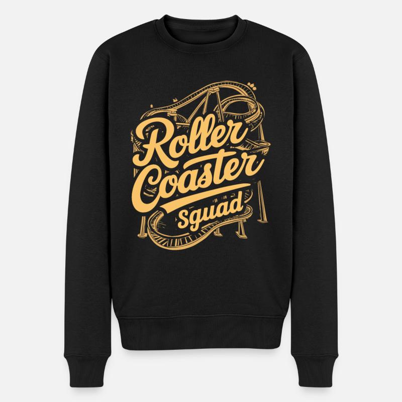 Roller Coaster Squad Adventure Fans - Pull Premium bio Homme - noir