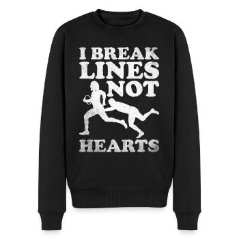 Rugby Geschenk Rugbyspieler Rugby Coach - Männer Premium Bio Pullover - Schwarz - Vorne - Nico (187cm)