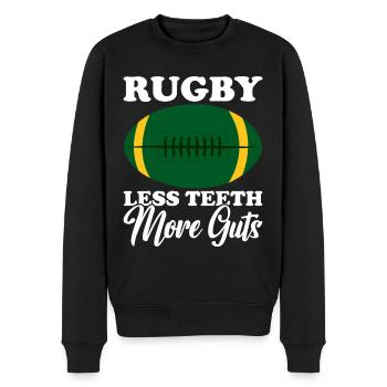 Rugby Geschenk Rugbyspieler Rugby Coach - Männer Premium Bio Pullover - Schwarz - Vorne - Nico (187cm)