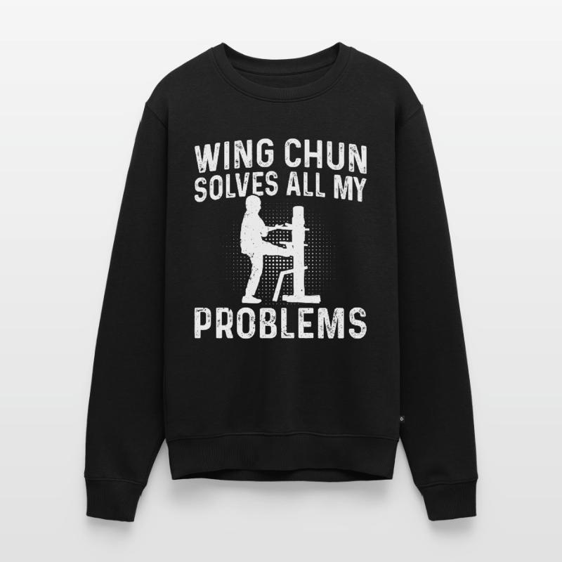 Wing Chun solves all my problems - Wing Chun Fight Männer Premium Bio Pullover