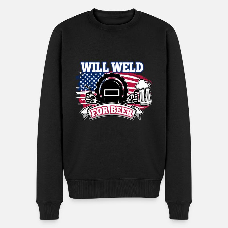 Soudera pour la bière - Pull Premium bio Homme - noir