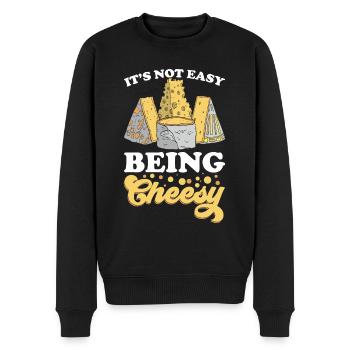 Cheesemaker Dairy Cheese maker Dairy technologist Cheese - Men's Premium Organic Jumper - black - Front - Nico (187cm)