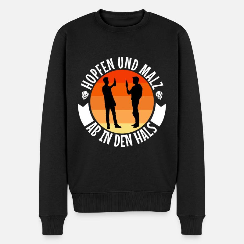 Houblon et malt - Pull Premium bio Homme - noir