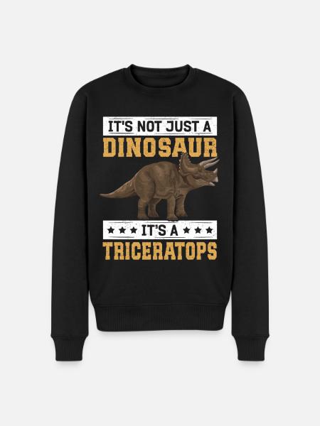 Triceratops Dinosaur Dinos Gift - Men's Premium Organic Jumper - black