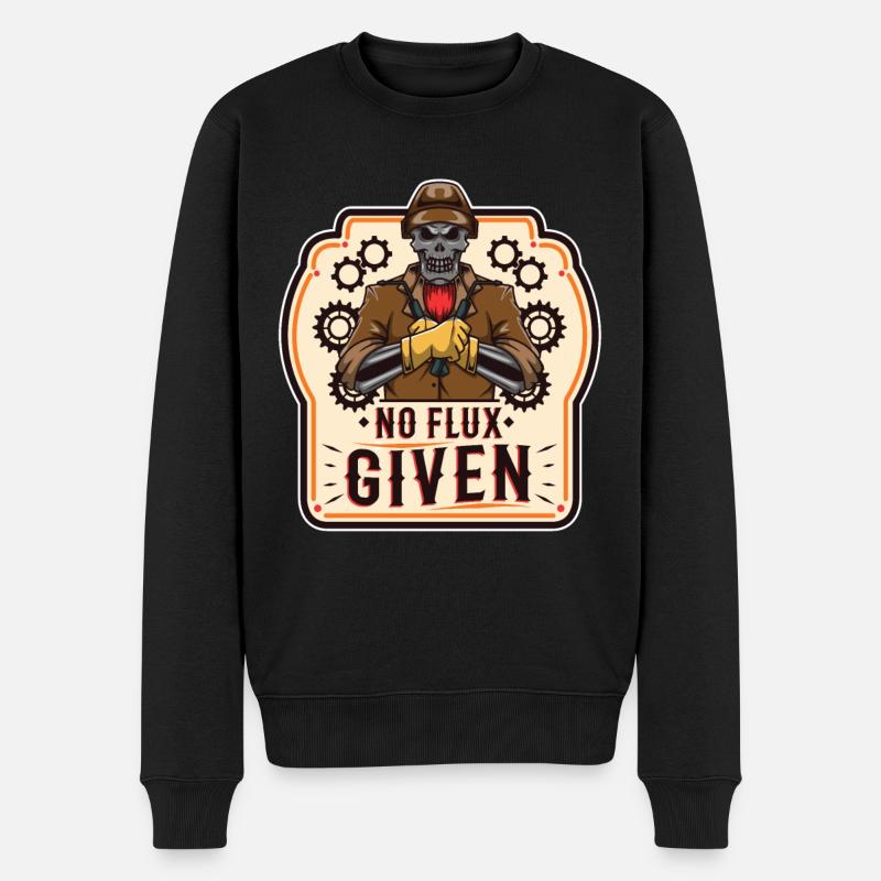 No flux given - Männer Premium Bio Pullover - Schwarz