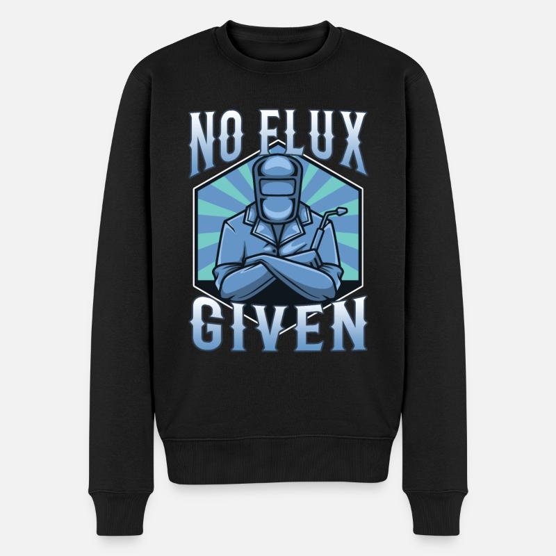 No flux given - Männer Premium Bio Pullover - Schwarz