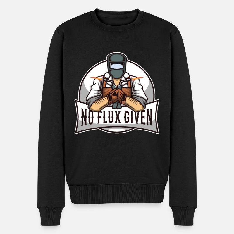 No flux given - Männer Premium Bio Pullover - Schwarz