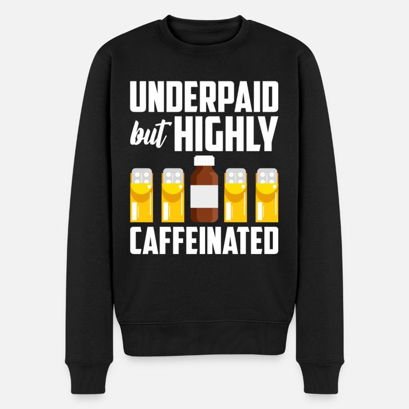 Pharmaceutical Assistant Pharmacy Technician - Men's Premium Organic Jumper - black