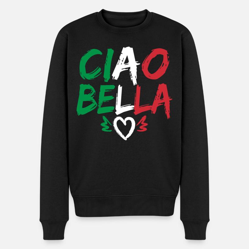 Ciao Bella - Pull Premium bio Homme - noir