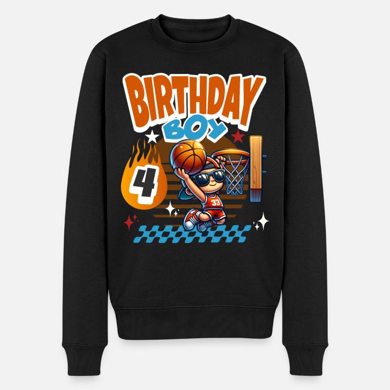 Basketball 4e anniversaire - Pull Premium bio Homme - noir