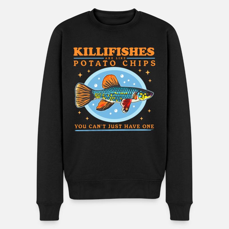 Eierlegende Zahnkarpfen Killifish Geschenk - Männer Premium Bio Pullover - Schwarz