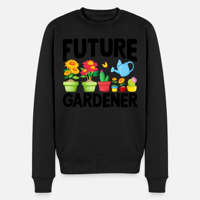 Jardinage Bébé Futur jardinier - Pull Premium bio Homme - noir