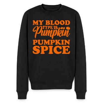 Citrouille Épices Latte Automne Halloween Citrouille Épices Épices - Pull Premium bio Homme - noir - Devant - Nico (187cm)