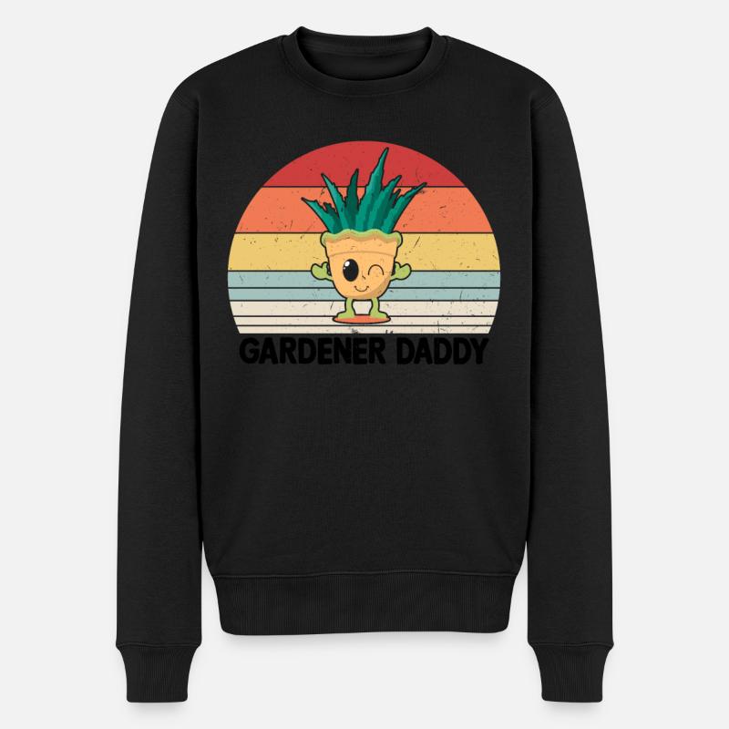 Gardening Daddy Gardener Daddy - Männer Premium Bio Pullover - Schwarz