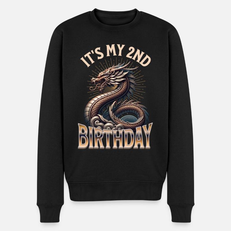 Dragon 2ème anniversaire Dragon - Pull Premium bio Homme - noir