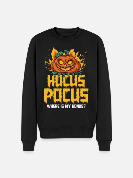 Halloween hocus-pocus pumpkin - Men's Premium Organic Jumper - black