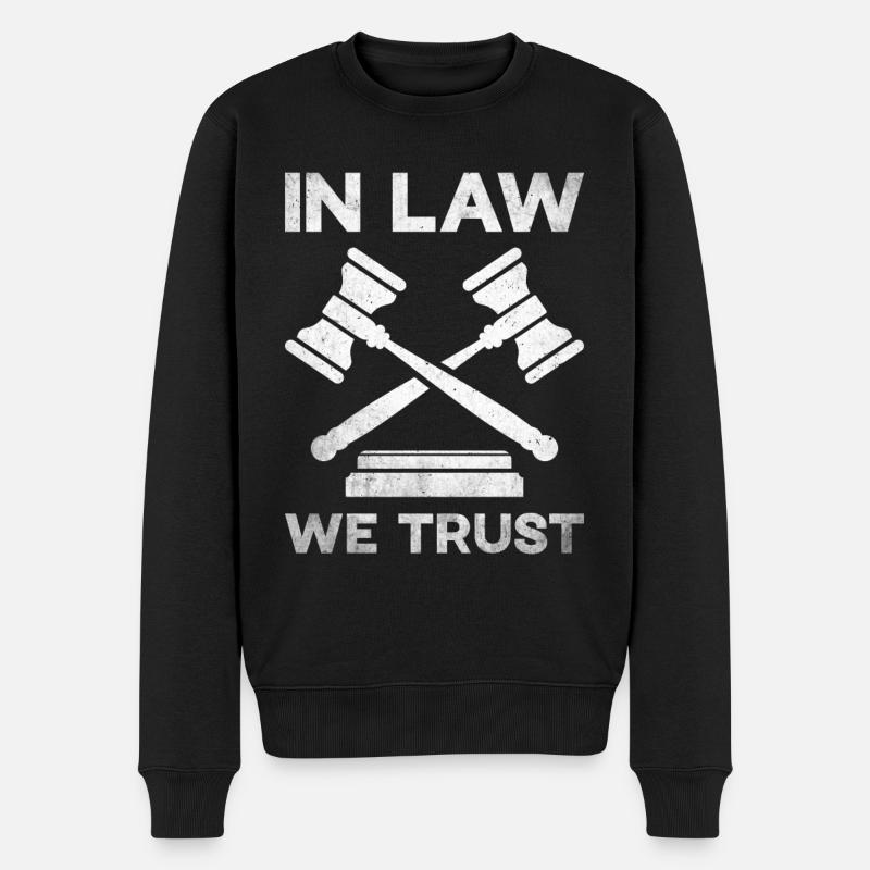 Anwalt Rechtsanwalt Gericht Staatsanwalt - Männer Premium Bio Pullover - Schwarz