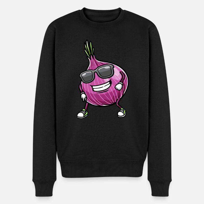 Légumes à l’oignon rouge - Pull Premium bio Homme - noir
