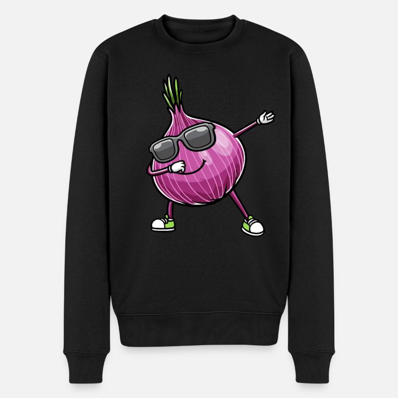 Légumes à l’oignon rouge - Pull Premium bio Homme - noir