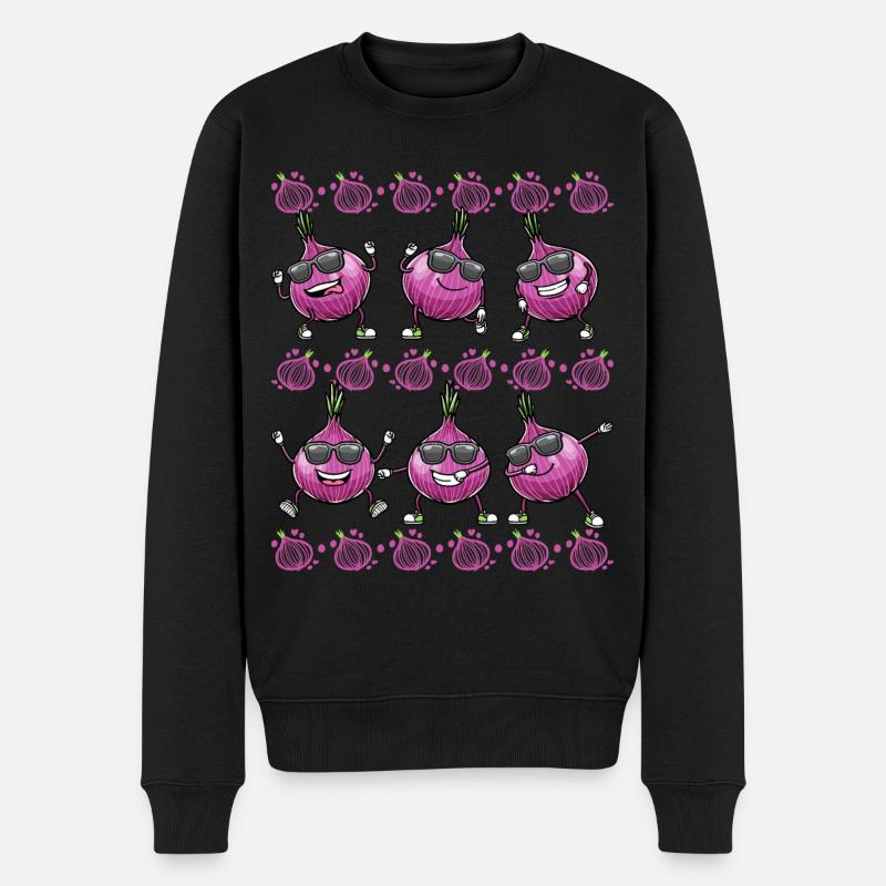 Légumes à l’oignon rouge - Pull Premium bio Homme - noir