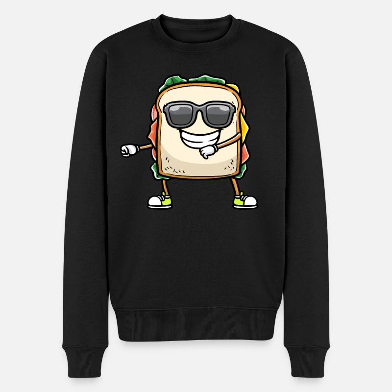 Sandwich dansant - Pull Premium bio Homme - noir