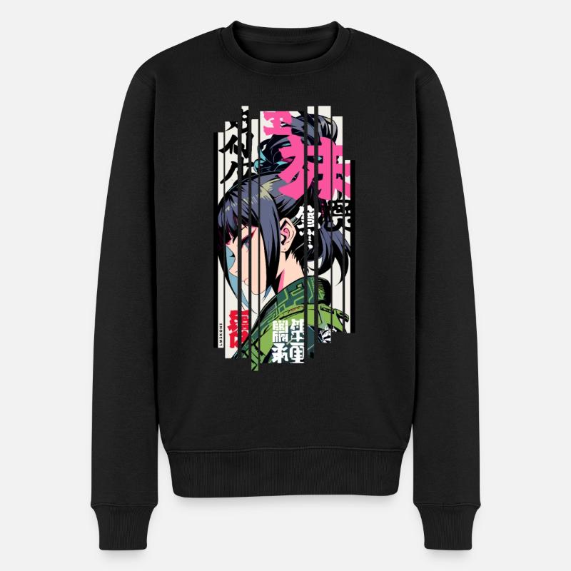 Ver.1 - Woman Géométrique ninja traditionnel - Pull Premium bio Homme - noir