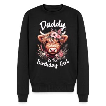Daddy Of The Birthday Girl - Männer Premium Bio Pullover - Schwarz - Vorne - Nico (187cm)