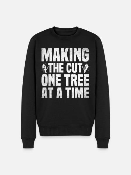 Arborist Baumpfleger Baumkletterer Baumklettern - Männer Premium Bio Pullover - Schwarz